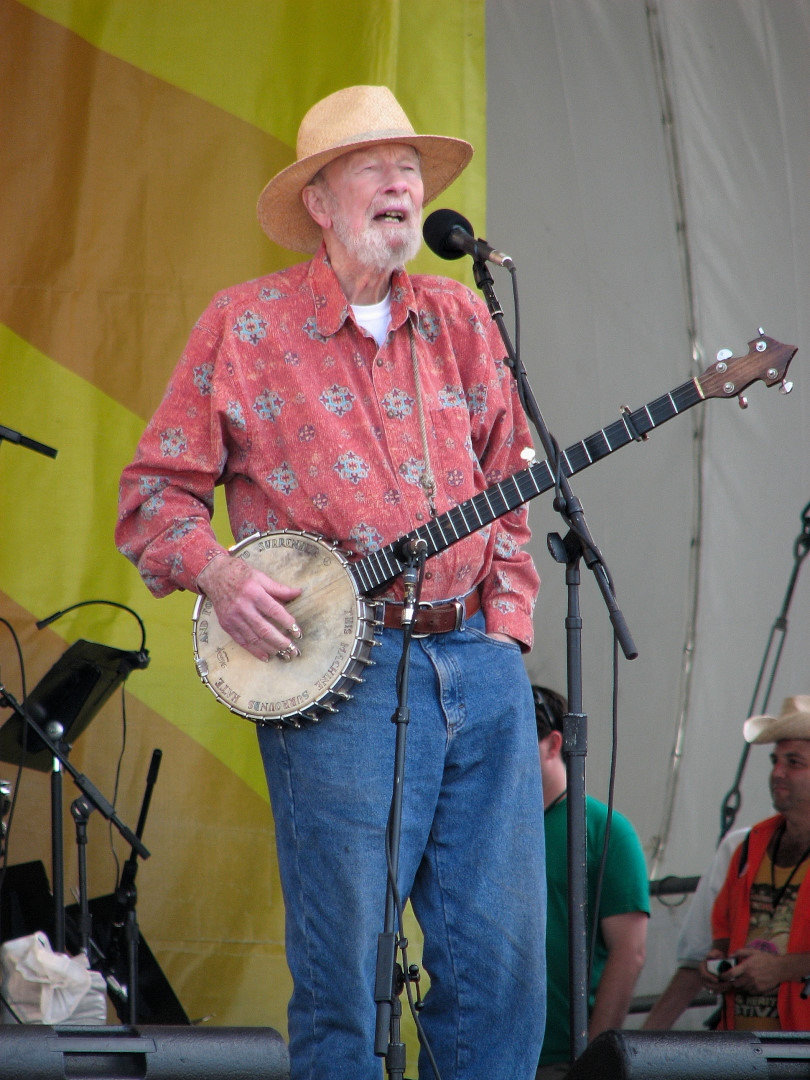 Tao and Pete Seeger at Jazz Fest 2009