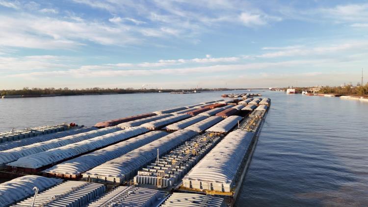 Mississippi River Barges