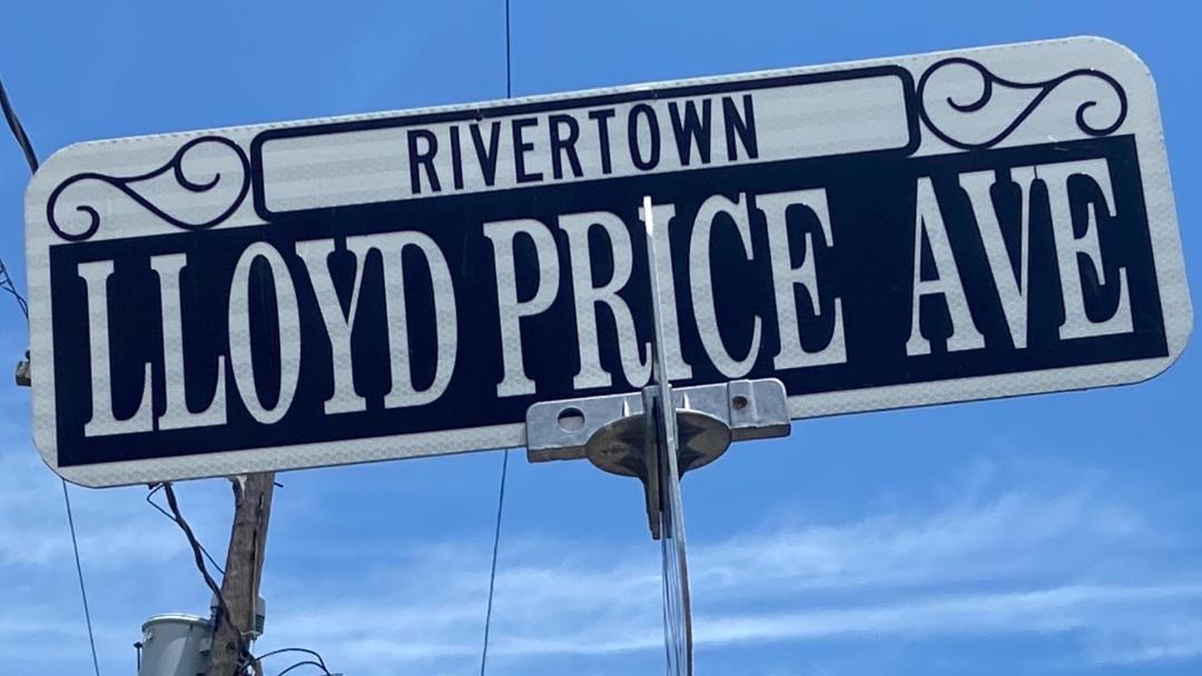 Lloyd Price Ave sign in Kenner, LA
