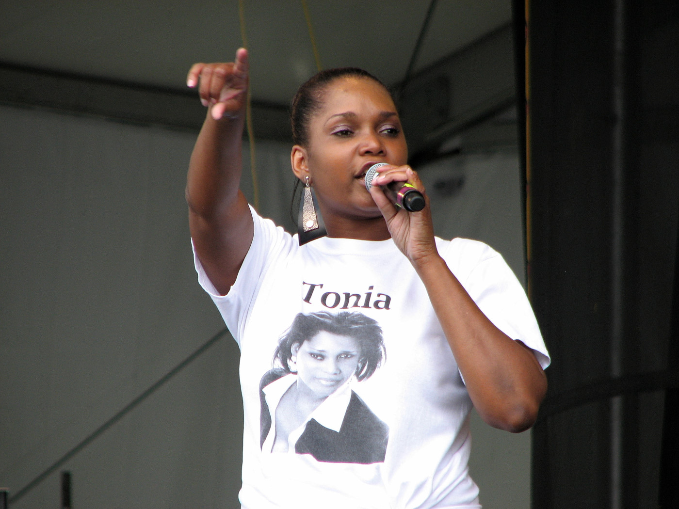 Tonia on the Congo Square stage