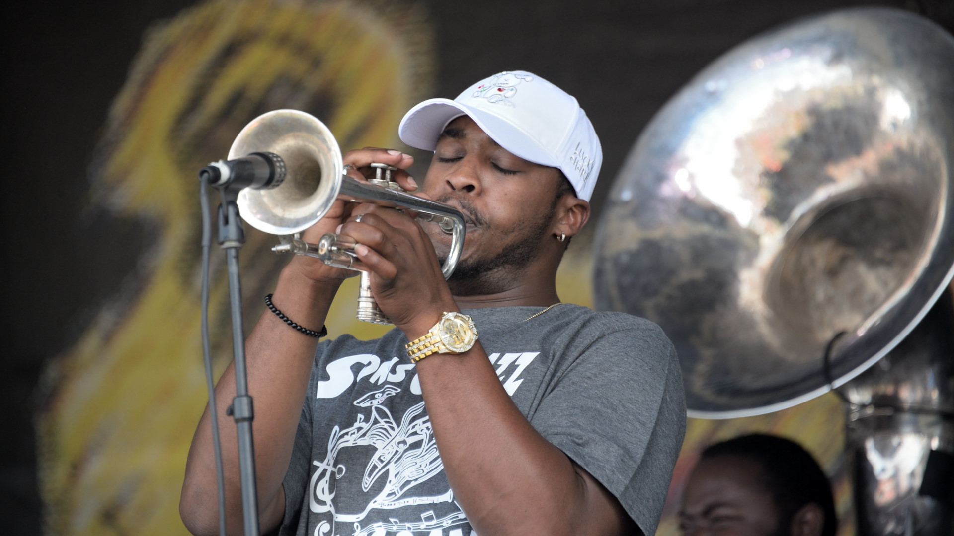 Sons of Jazz Brass Band trumpeter