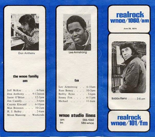WNOE AM/FM Survey, 1974